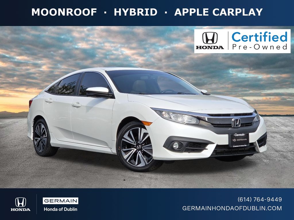 Crystal Black Pearl 2017 Honda Civic Sedan Front-Wheel Drive Automatic