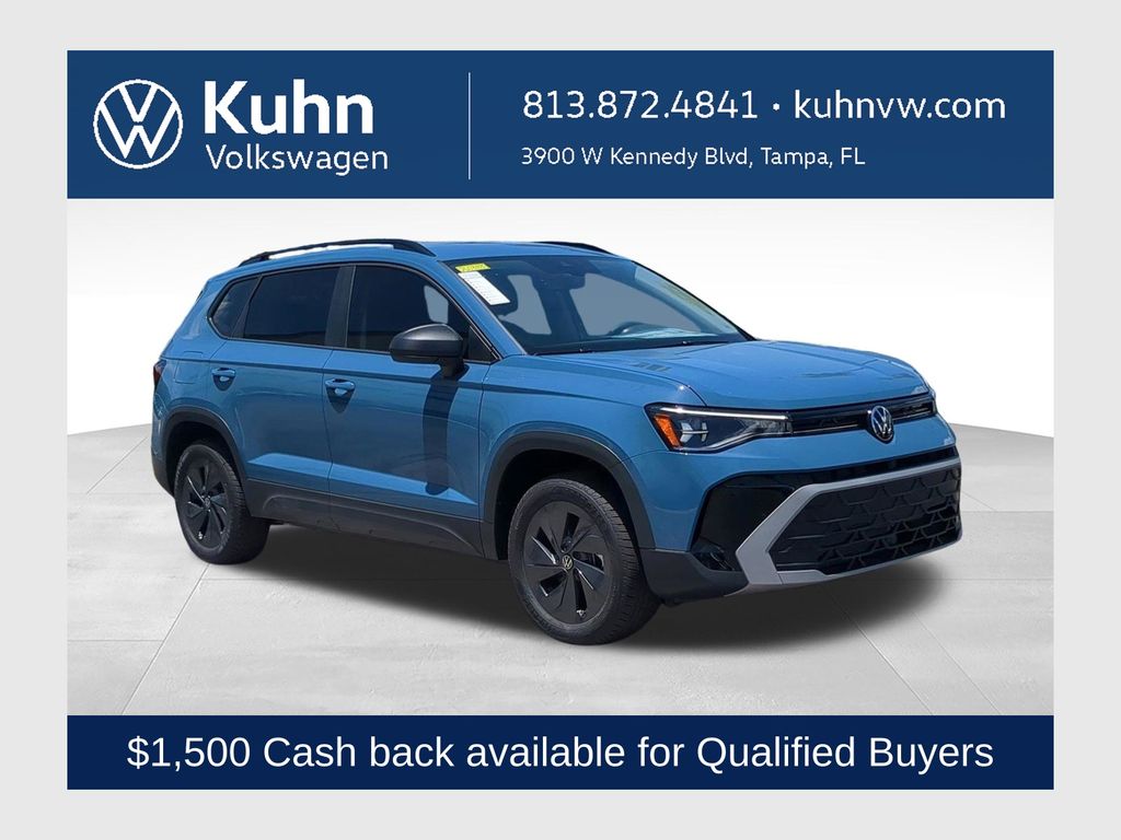 Monterey Blue Pearl 2026 Volkswagen Taos SUV / Crossover Front-Wheel Drive 8-Speed Automatic