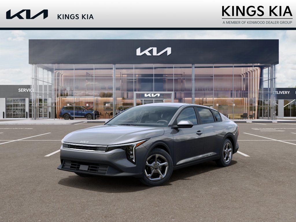 Steel Gray 2026 Kia K4 LXS FWD Sedan Front-Wheel Drive Continuously Variable Transmission