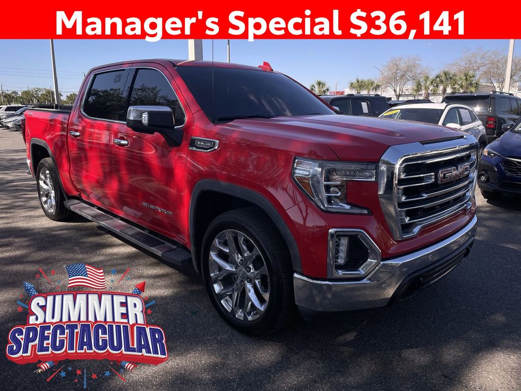 Cardinal Red 2019 GMC Sierra 1500 Pickup Truck Four-Wheel Drive 8-Speed Automatic