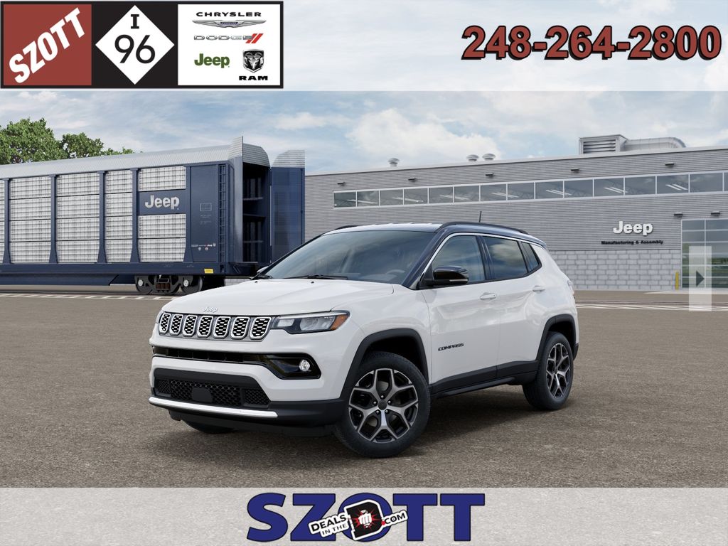 Bright White Clearcoat 2026 Jeep Compass SUV / Crossover Four-Wheel Drive 8-Speed Automatic