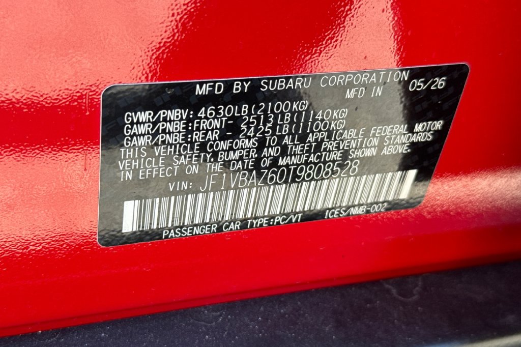 New 2026 Red Subaru tS image 36