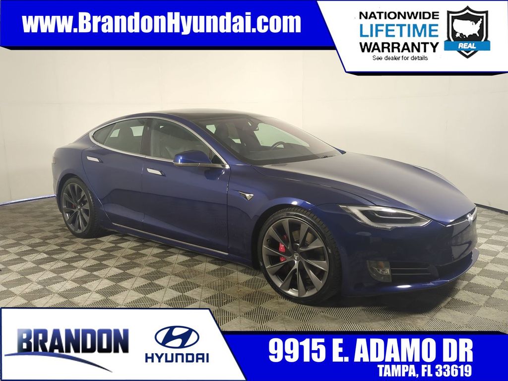 Deep Blue Metallic 2020 Tesla Model S Performance AWD Sedan All-Wheel Drive 1-Speed Automatic