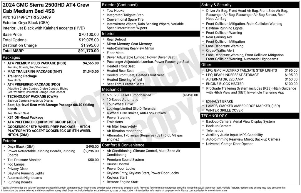 Used 2024 Black GMC AT4 image 5