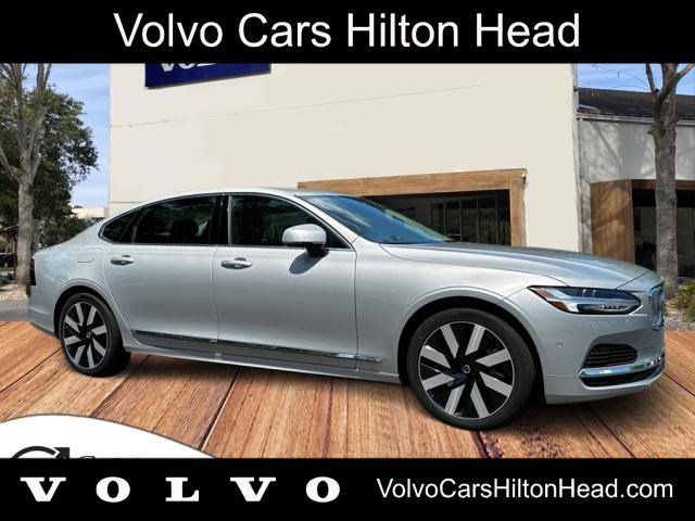 Silver 2024 Volvo S90 Recharge T8 Ultimate eAWD Sedan All-Wheel Drive Automatic
