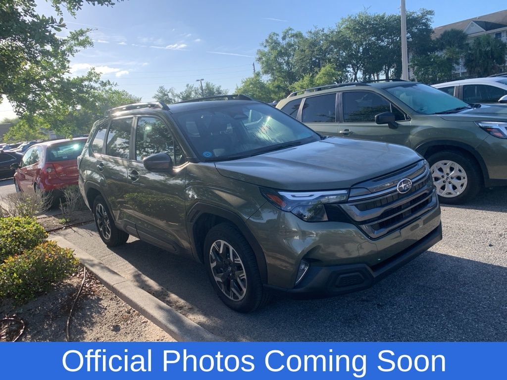 Autumn Green Metallic 2025 Subaru Forester Premium Crossover AWD SUV / Crossover All-Wheel Drive Continuously Variable Transmission