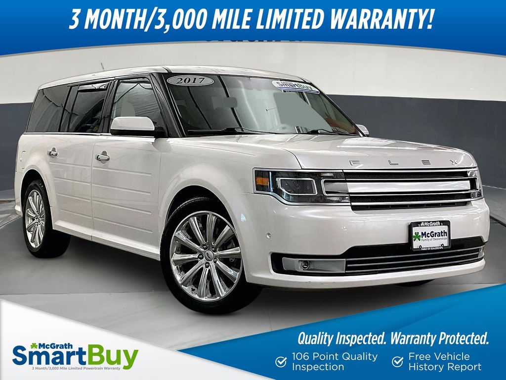 White Platinum Metallic Tri-Coat 2017 Ford Flex SUV / Crossover All-Wheel Drive 6-Speed Automatic