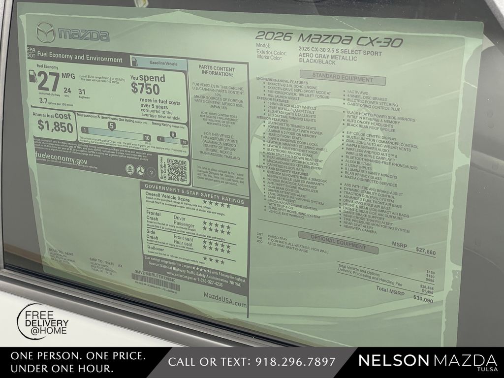 New 2026 Gray Mazda 2.5 S Select Sport image 17