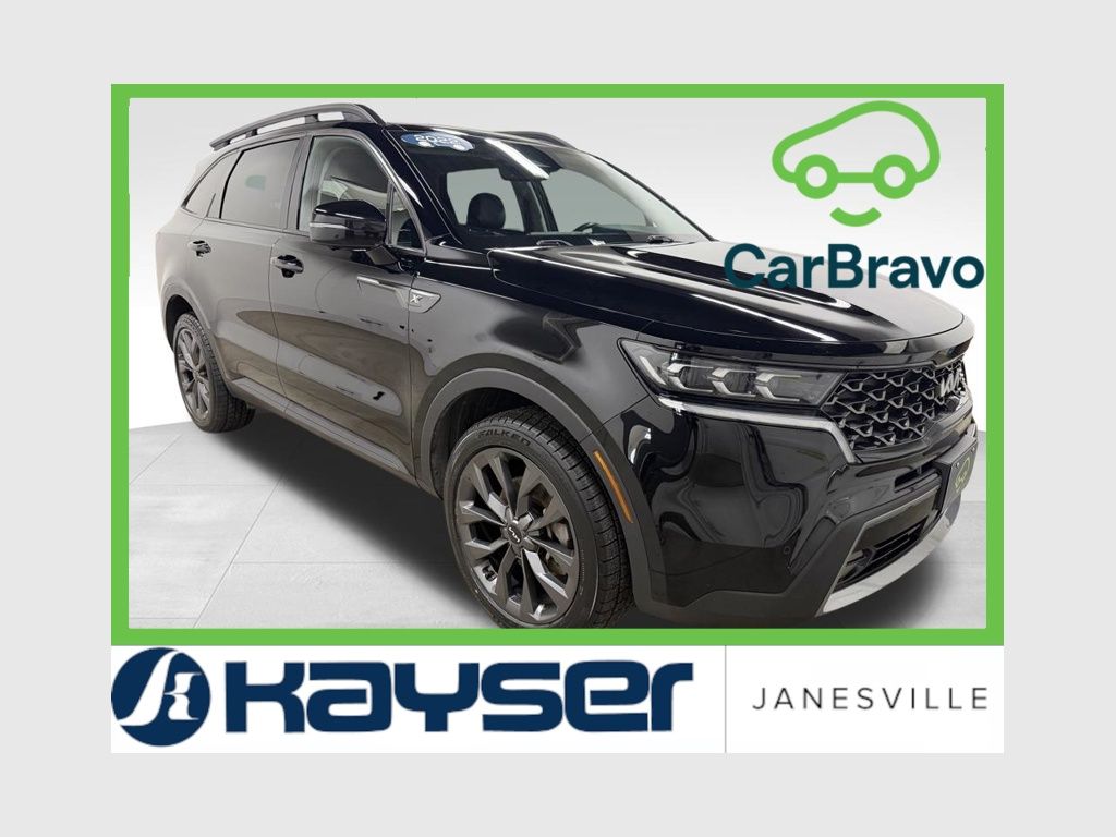 Ebony Black 2022 Kia Sorento X-Line SX Prestige AWD SUV / Crossover All-Wheel Drive 8-Speed Dual Clutch