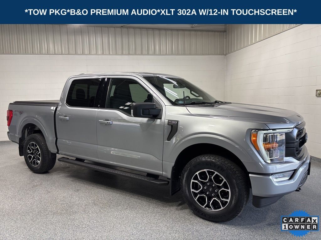 Silver Metallic 2022 Ford F-150 Pickup Truck Four-Wheel Drive Automatic