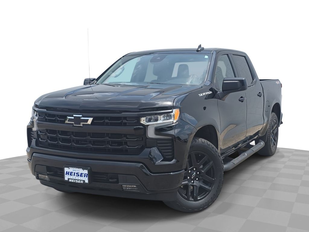 Black 2023 Chevrolet Silverado 1500 Pickup Truck Four-Wheel Drive 8-Speed Automatic