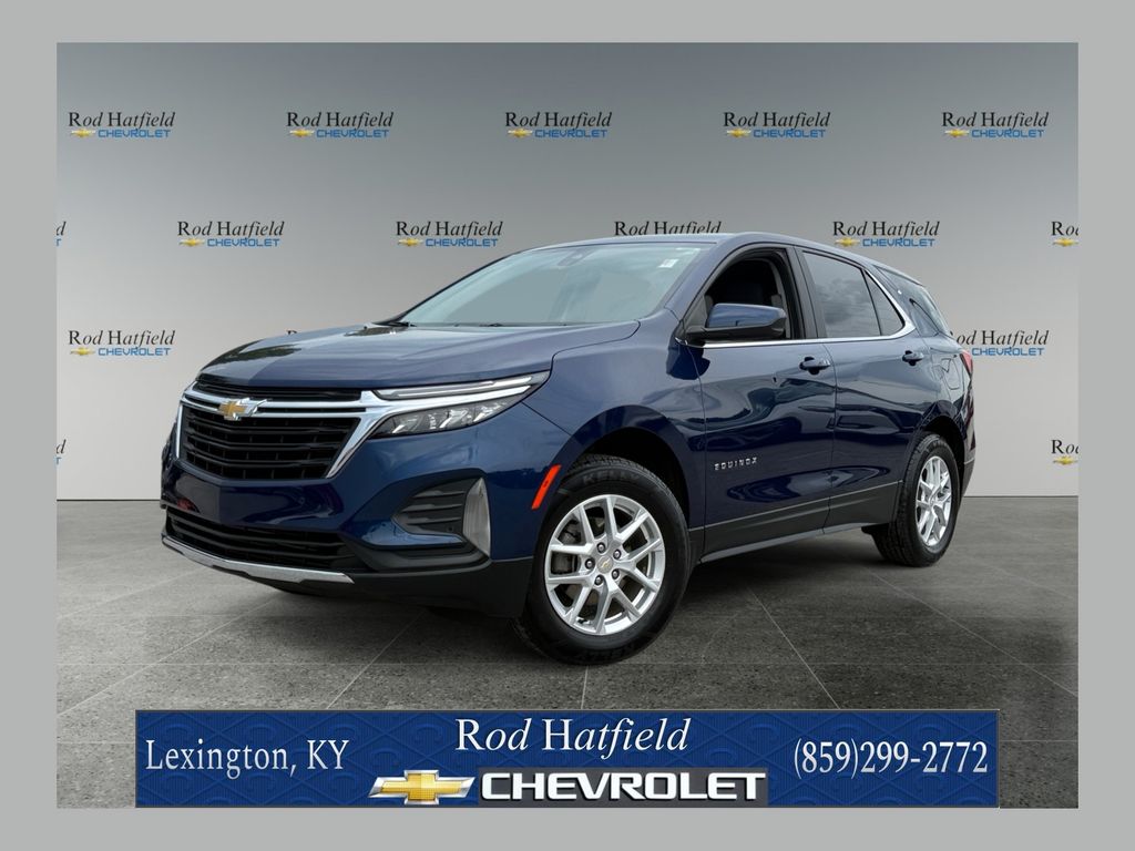 Blue Glow Metallic 2023 Chevrolet Equinox SUV / Crossover Four-Wheel Drive 6-Speed Automatic Overdrive