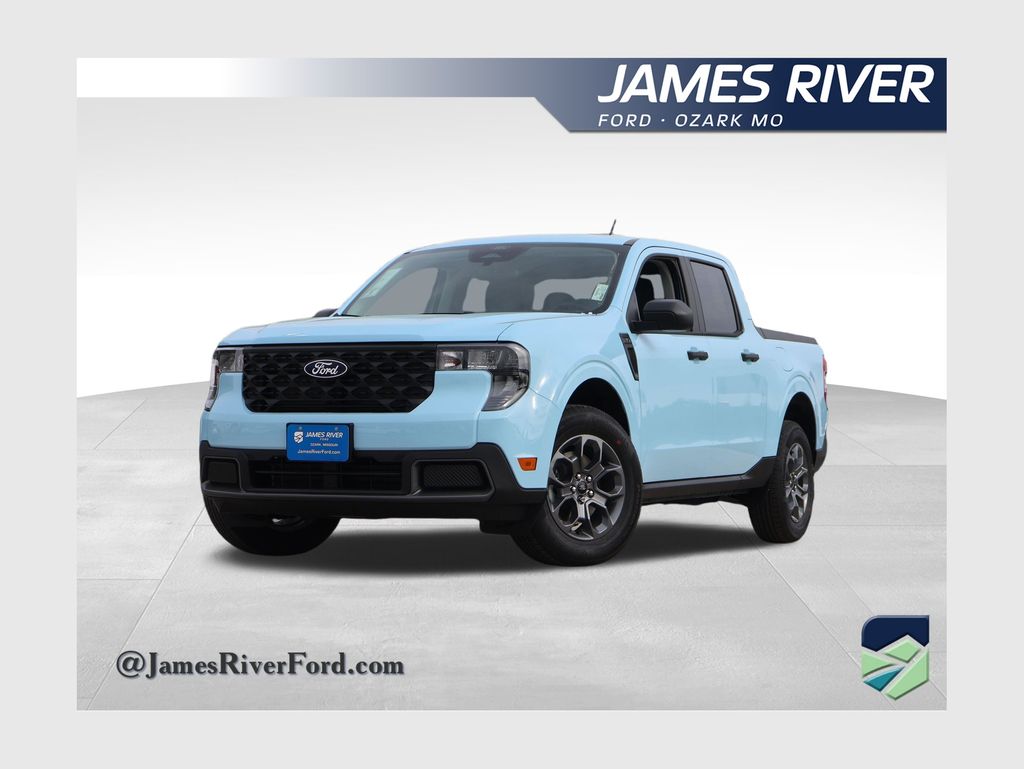 Light Blue 2026 Ford Maverick XLT SuperCrew AWD Pickup Truck All-Wheel Drive Continuously Variable Transmission