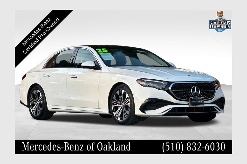 White 2025 Mercedes-Benz E-Class E 350 RWD Sedan Rear-Wheel Drive 9-Speed Automatic