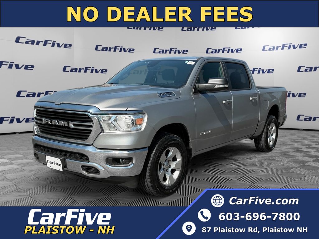 Billet Silver Metallic Clearcoat 2021 RAM 1500 Big Horn Crew Cab 4WD Pickup Truck Four-Wheel Drive 8-Speed Automatic