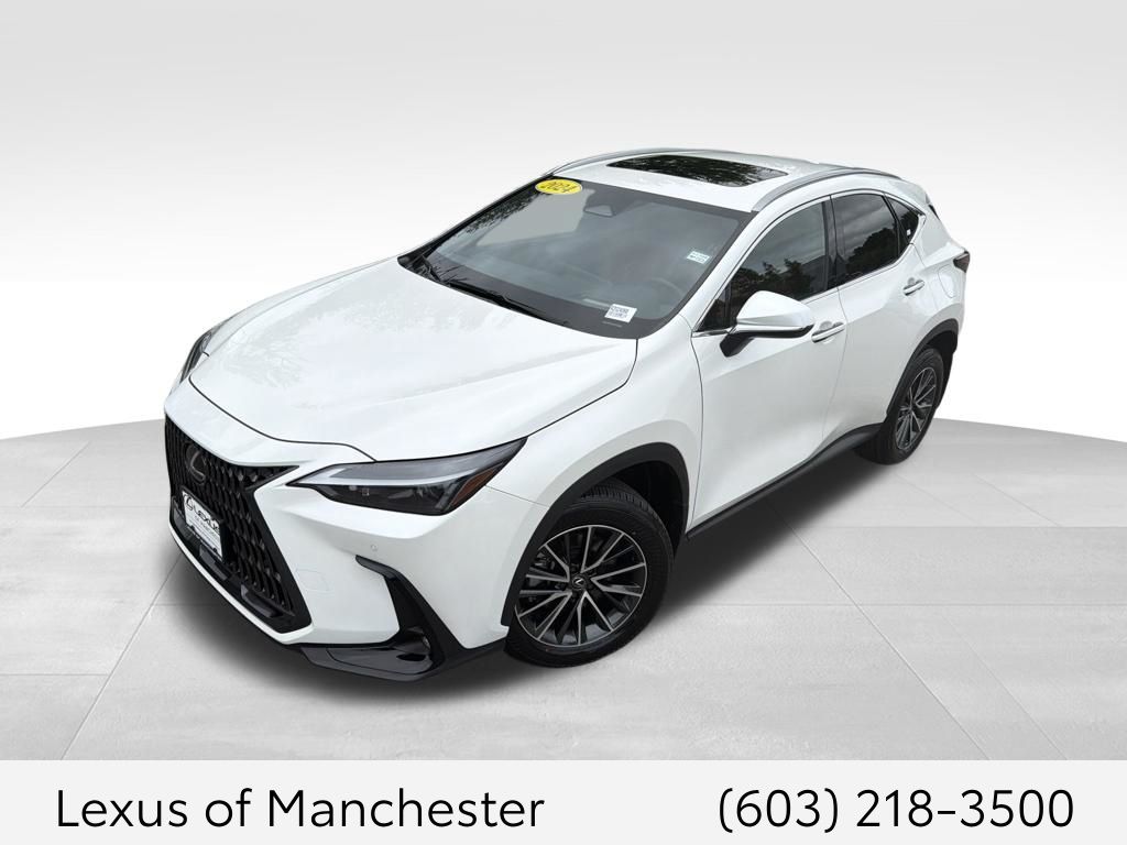 Eminent White Pearl 2024 Lexus NX Hybrid SUV / Crossover All-Wheel Drive Continuously Variable Transmission