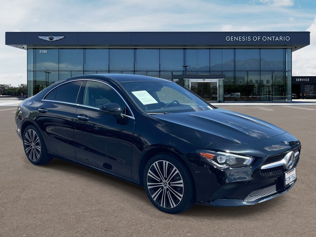 Night Black 2023 Mercedes-Benz CLA 250 FWD Coupe Front-Wheel Drive 7-Speed Automatic