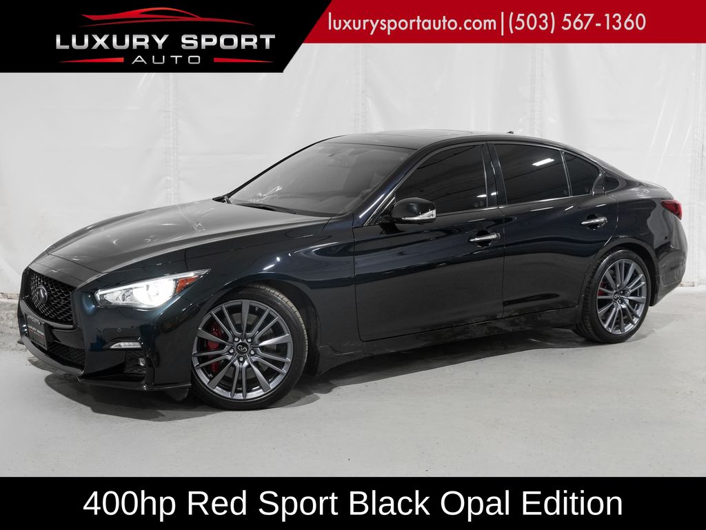 Black Opal Metallic 2023 INFINITI Q50 Sedan Rear-Wheel Drive 7-Speed Automatic Overdrive