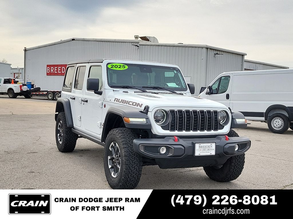Bright White Clearcoat 2025 Jeep Wrangler SUV / Crossover Four-Wheel Drive 8-Speed Automatic