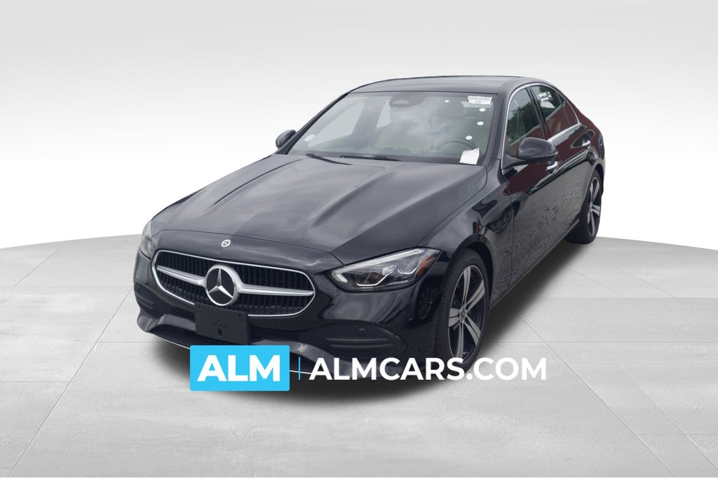 Black 2025 Mercedes-Benz C-Class Sedan Rear-Wheel Drive 9-Speed Automatic