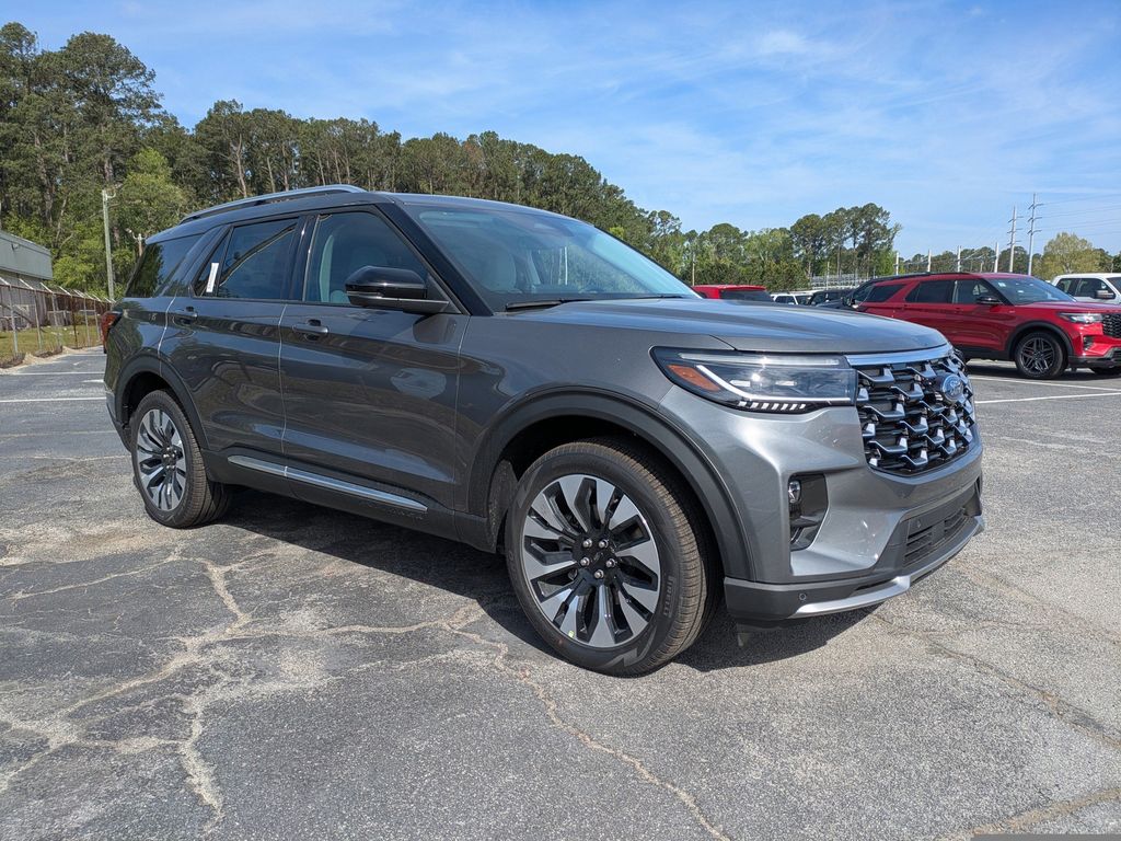 Carbonized Gray Metallic 2026 Ford Explorer Platinum AWD SUV / Crossover All-Wheel Drive Automatic
