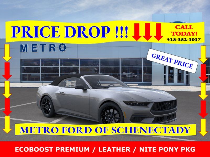 Carbonized Gray Metallic 2026 Ford Mustang EcoBoost Premium Convertible RWD Convertible Rear-Wheel Drive Automatic