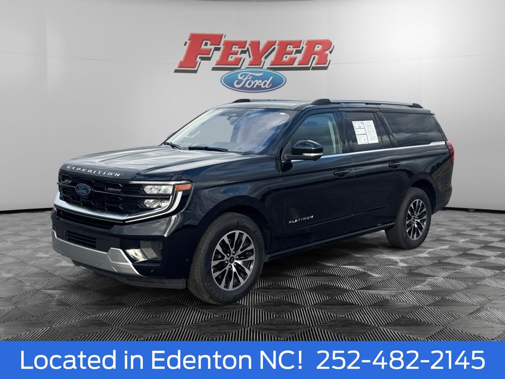Black Metallic 2025 Ford Expedition MAX Platinum 4WD SUV / Crossover Four-Wheel Drive Automatic