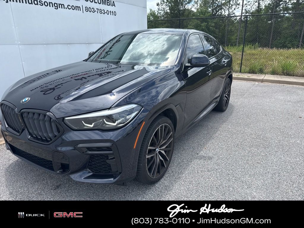 Carbon Black Metallic 2022 BMW X6 xDrive40i AWD SUV / Crossover All-Wheel Drive 8-Speed Automatic