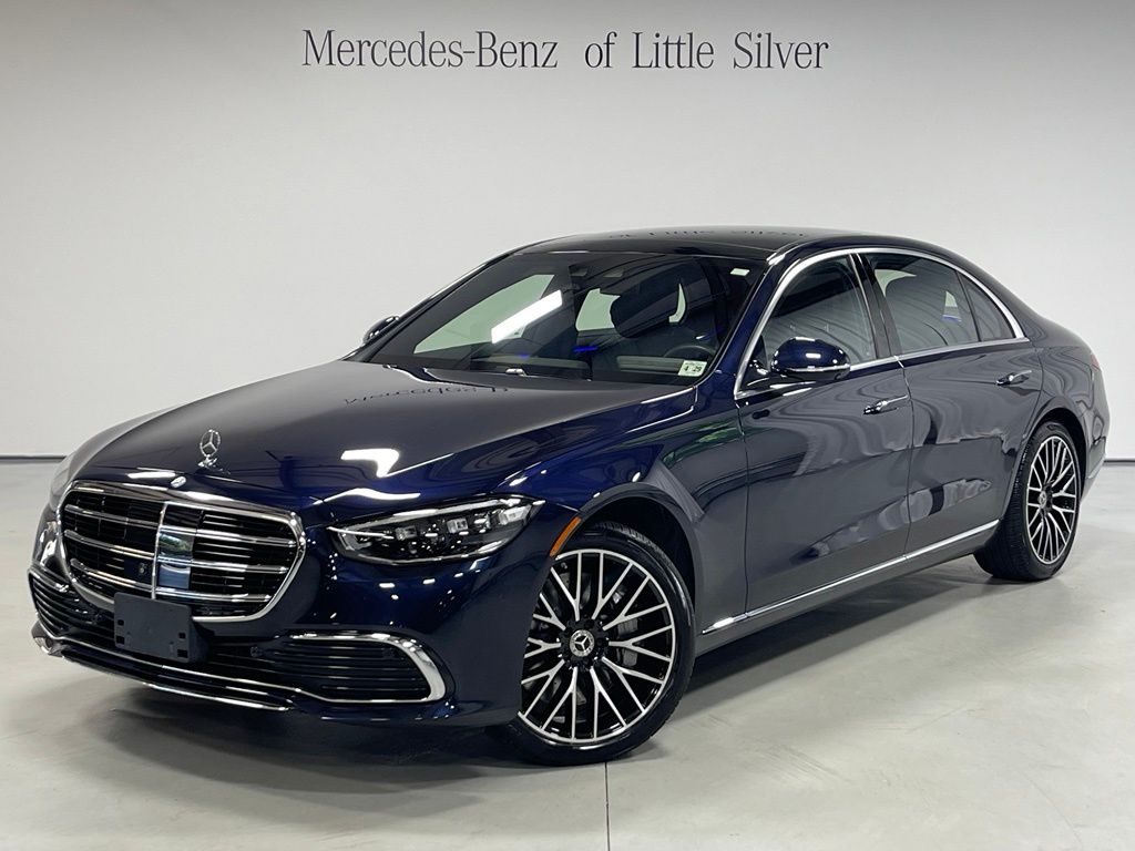 Nautical Blue Metallic 2024 Mercedes-Benz S-Class Sedan All-Wheel Drive 9-Speed Automatic
