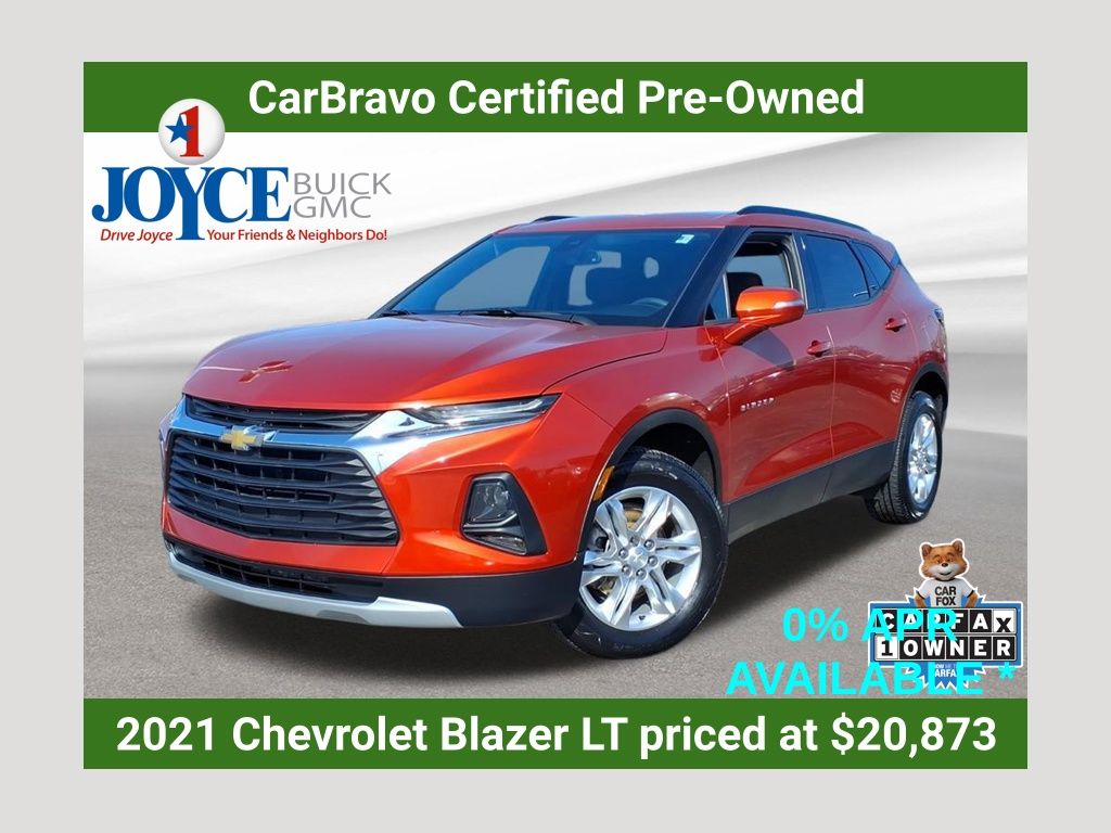 Cayenne Orange Metallic 2021 Chevrolet Blazer 2LT FWD SUV / Crossover Front-Wheel Drive 9-Speed Automatic