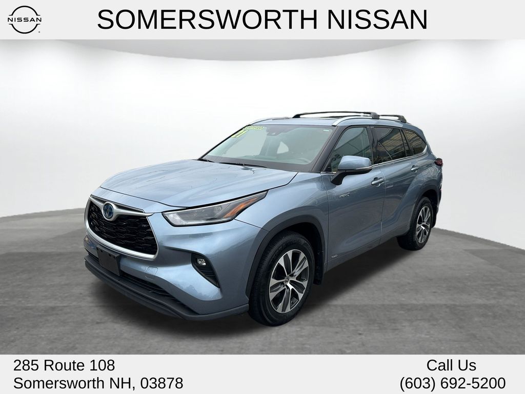 Moon Dust 2021 Toyota Highlander Hybrid SUV / Crossover All-Wheel Drive Continuously Variable Transmission
