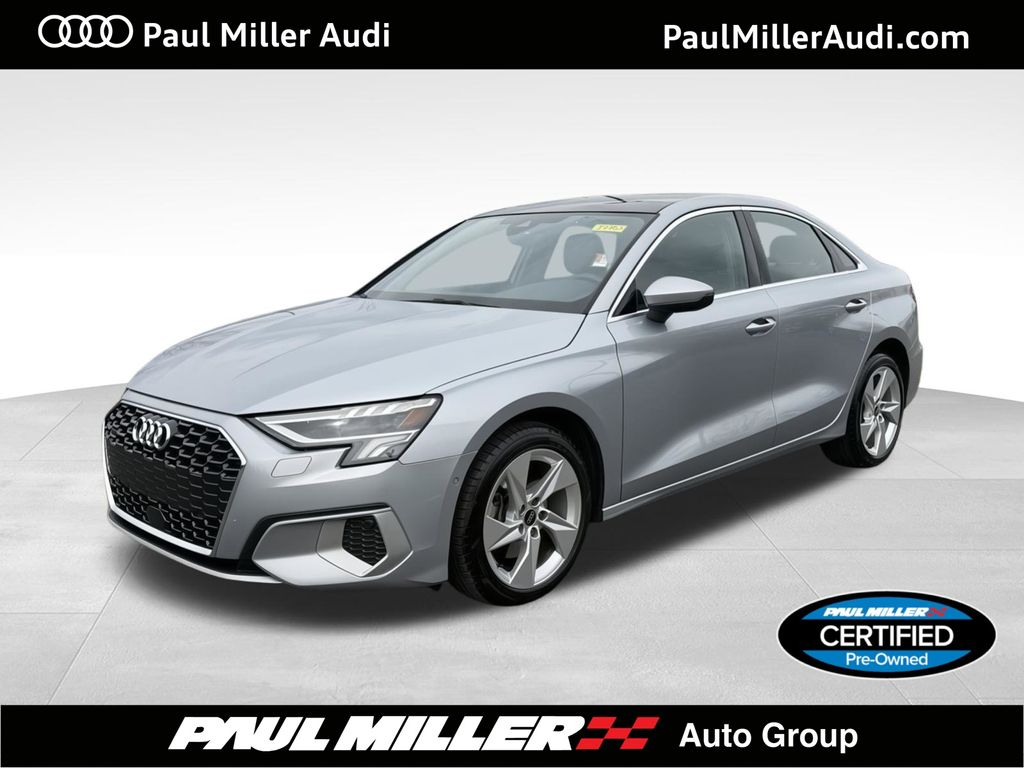 Florett Silver Metallic 2023 Audi A3 40 TFSI quattro Premium AWD Sedan All-Wheel Drive 7-Speed Automatic