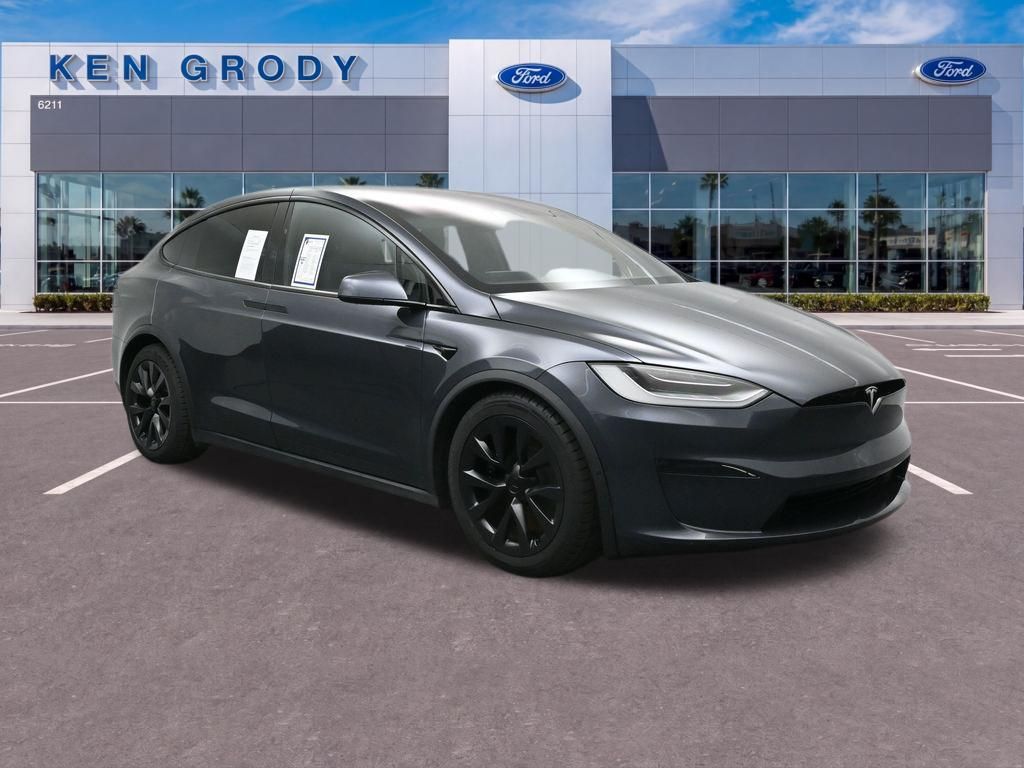 Gray 2023 Tesla Model X SUV / Crossover All-Wheel Drive 1-Speed Automatic