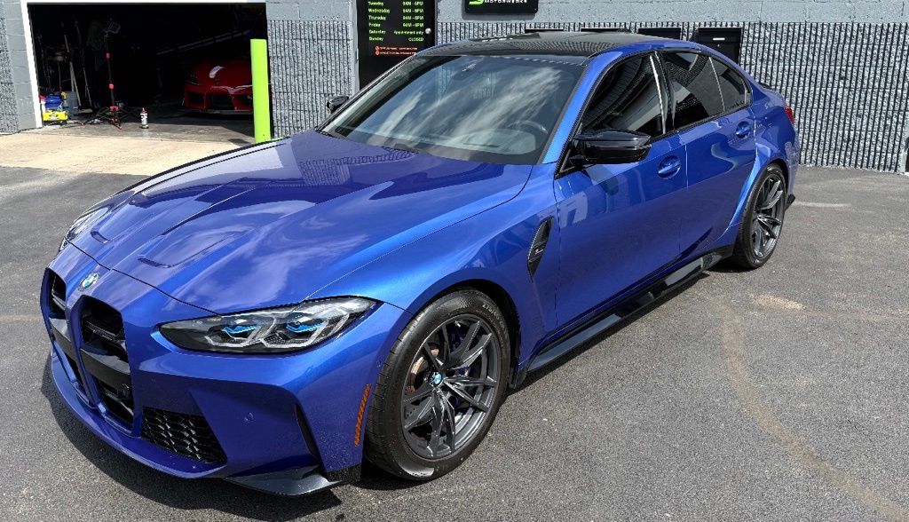 Portimao Blue Metallic 2021 BMW M3 Competition RWD Sedan Rear-Wheel Drive 8-Speed Automatic