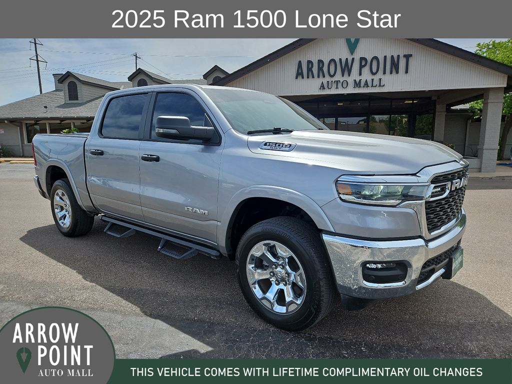 Billet Silver Metallic Clearcoat 2025 RAM 1500 Big Horn Crew Cab RWD Pickup Truck 4X2 8-Speed Automatic