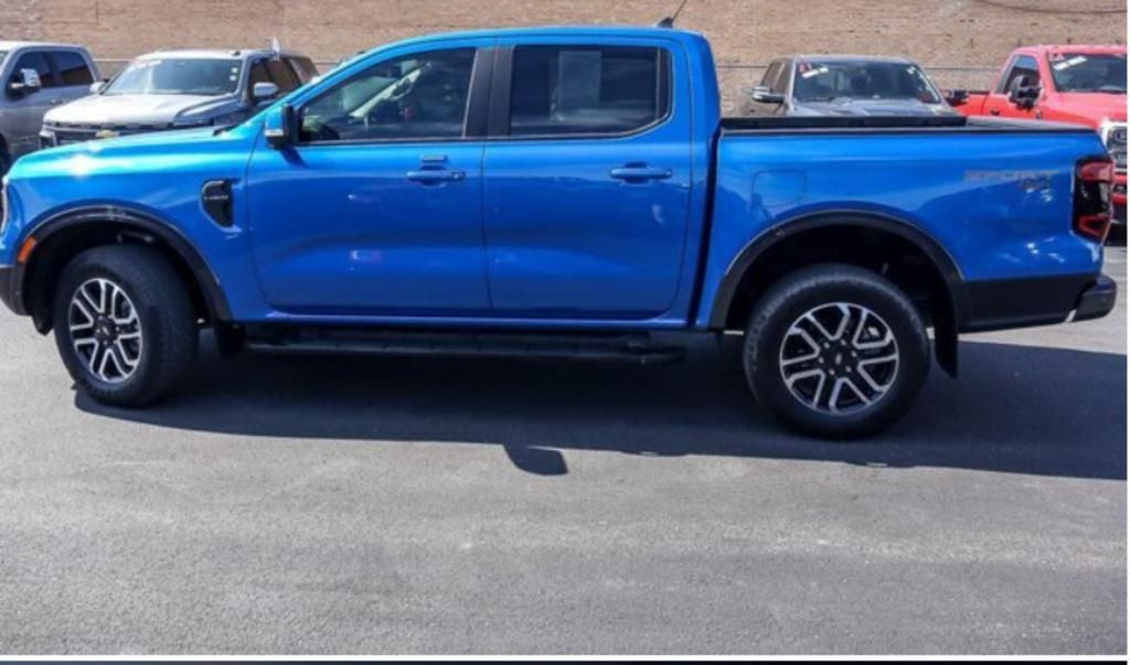 Blue Metallic 2023 Ford Ranger Pickup Truck Four-Wheel Drive Automatic