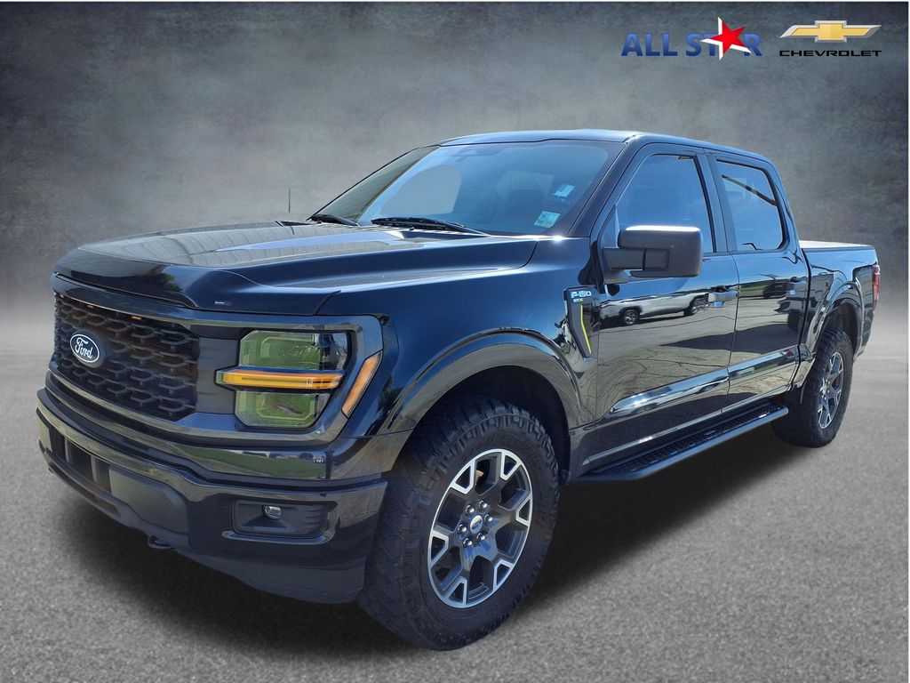 Agate Black Metallic 2024 Ford F-150 Pickup Truck Four-Wheel Drive Automatic