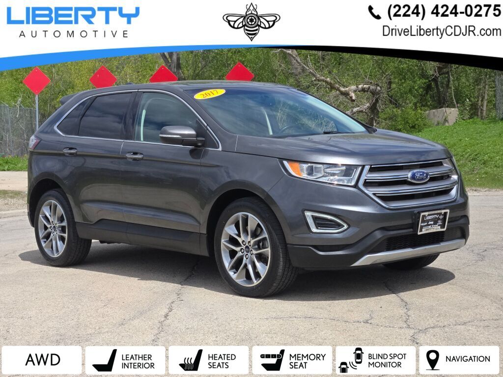 Gray (Magnetic) 2017 Ford Edge Titanium AWD SUV / Crossover All-Wheel Drive 6-Speed Automatic