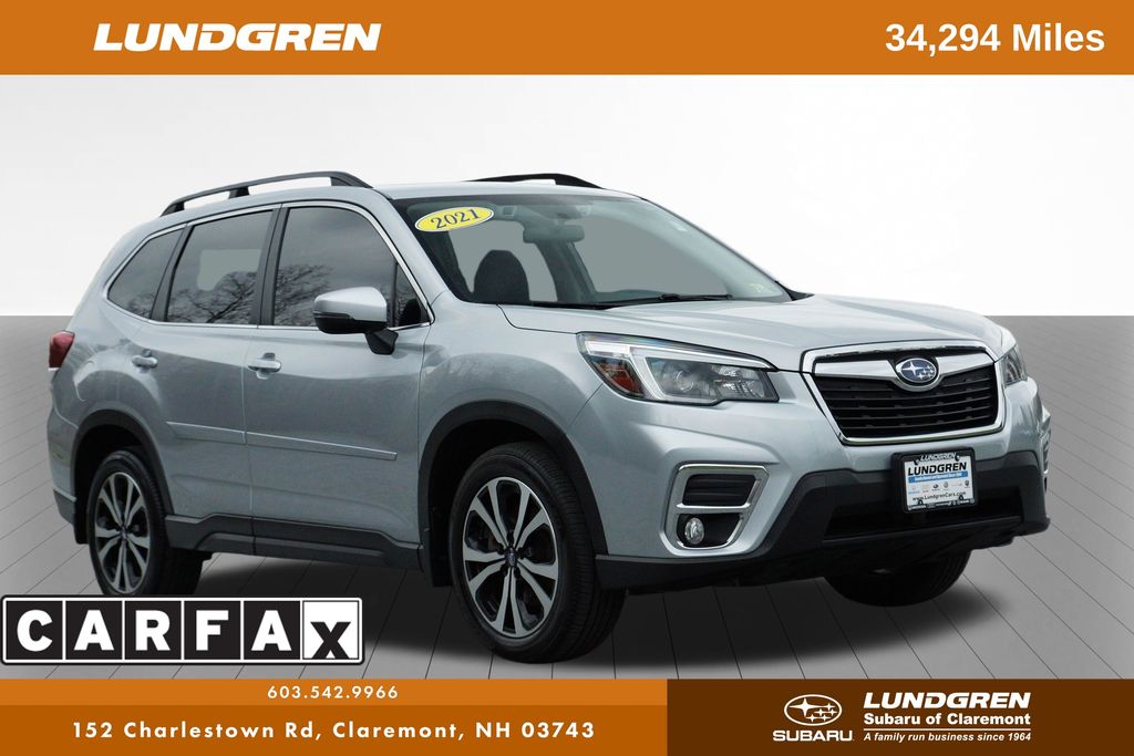 Ice Silver Metallic 2021 Subaru Forester Limited Crossover AWD SUV / Crossover All-Wheel Drive Continuously Variable Transmission