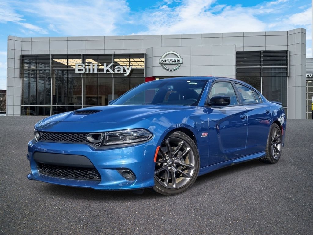 Blue (Frostbite) 2023 Dodge Charger Scat Pack RWD Sedan Rear-Wheel Drive 8-Speed Automatic