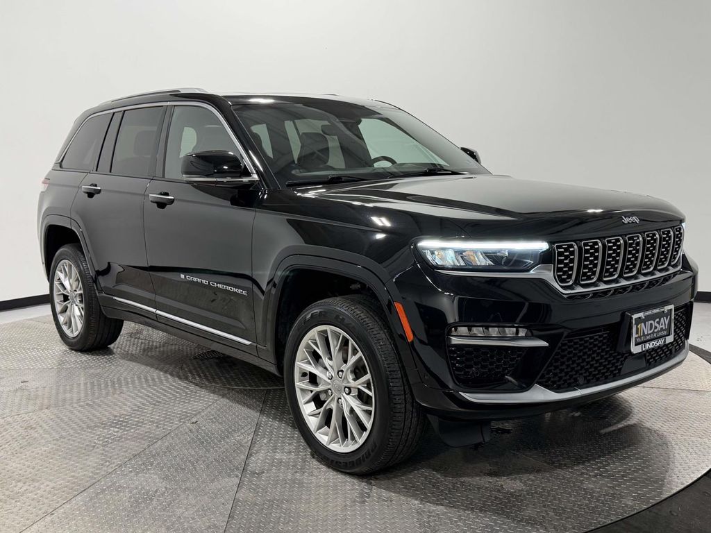 Diamond Black Crystal Pearlcoat 2022 Jeep Grand Cherokee Summit 4WD SUV / Crossover Four-Wheel Drive 8-Speed Automatic