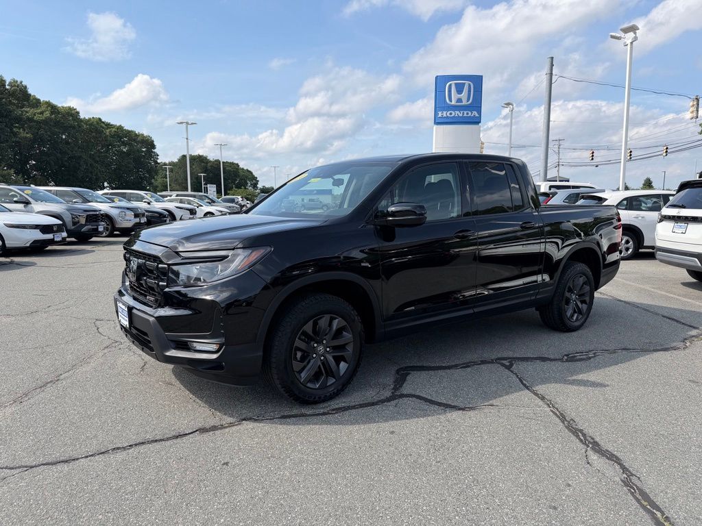 Black 2024 Honda Ridgeline Pickup Truck All-Wheel Drive 9-Speed Automatic
