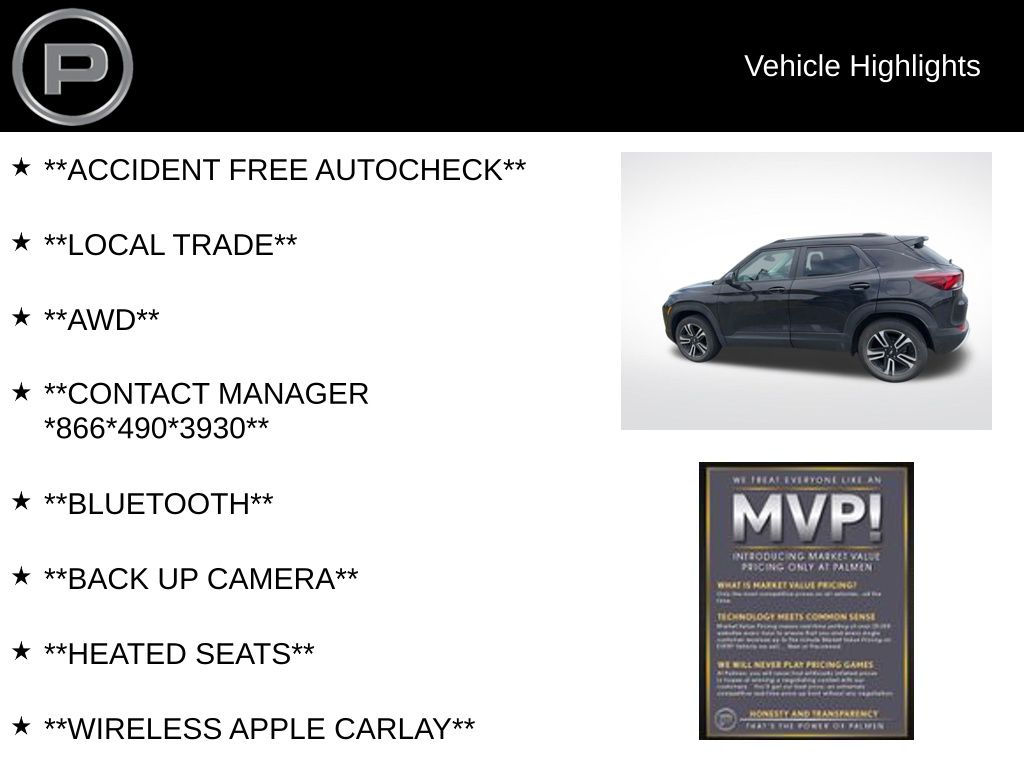 2023 Mosaic Black Metallic Chevrolet Trailblazer LT AWD SUV