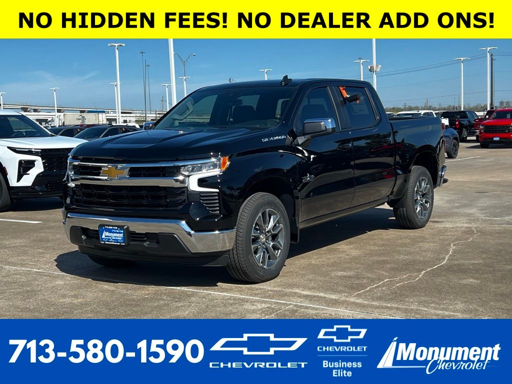 Black 2026 Chevrolet Silverado 1500 LT Crew Cab RWD Pickup Truck 4X2 Automatic