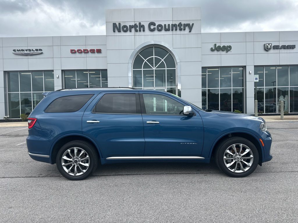 Blue (Frostbite Pearlcoat) 2024 Dodge Durango SUV / Crossover All-Wheel Drive 8-Speed Automatic