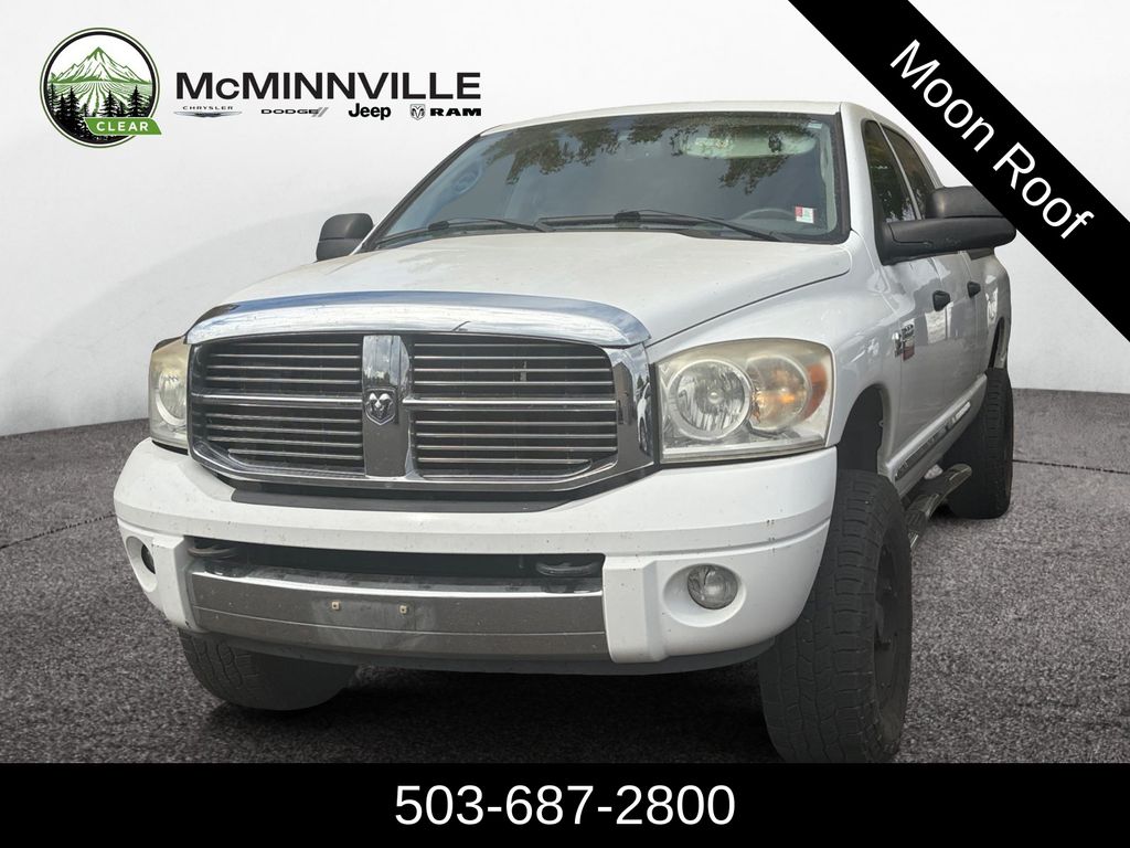Bright White 2007 Dodge RAM 2500 Pickup Truck Four-Wheel Drive 6-Speed Automatic