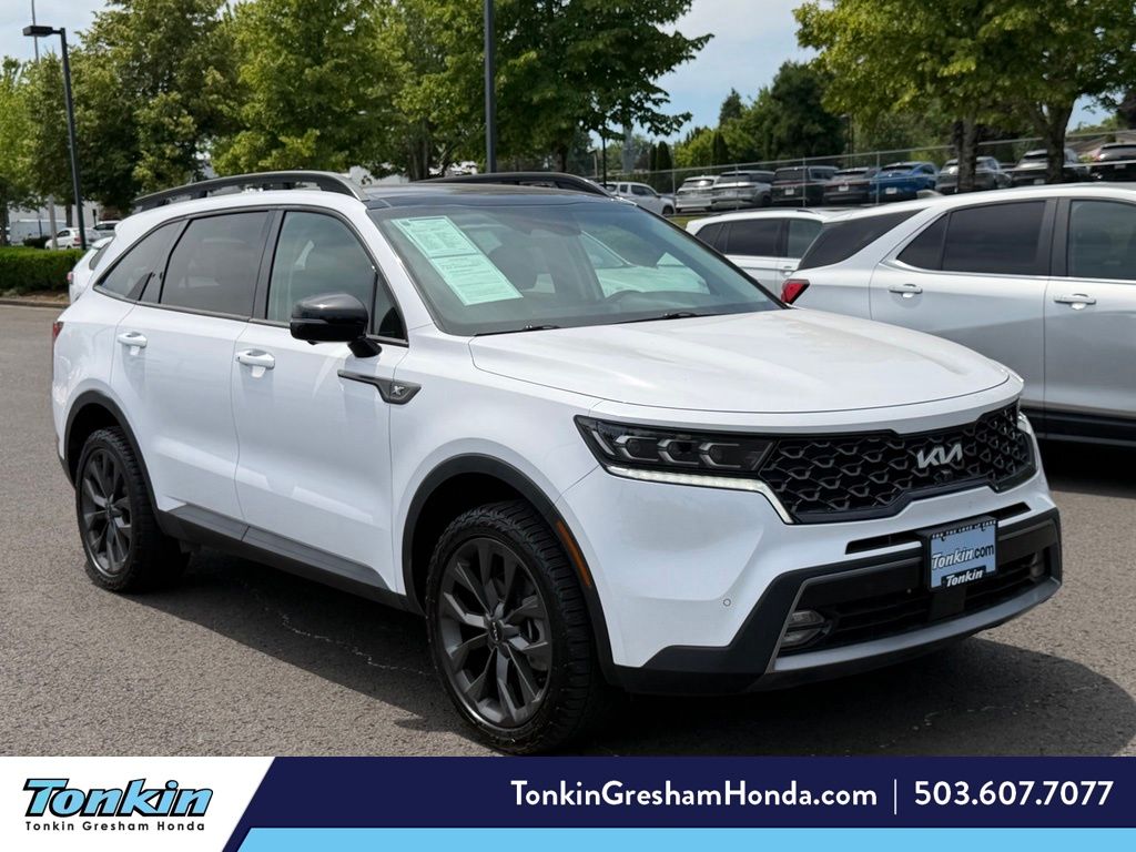 Glacial White Pearl 2022 Kia Sorento SUV / Crossover All-Wheel Drive 8-Speed Dual Clutch