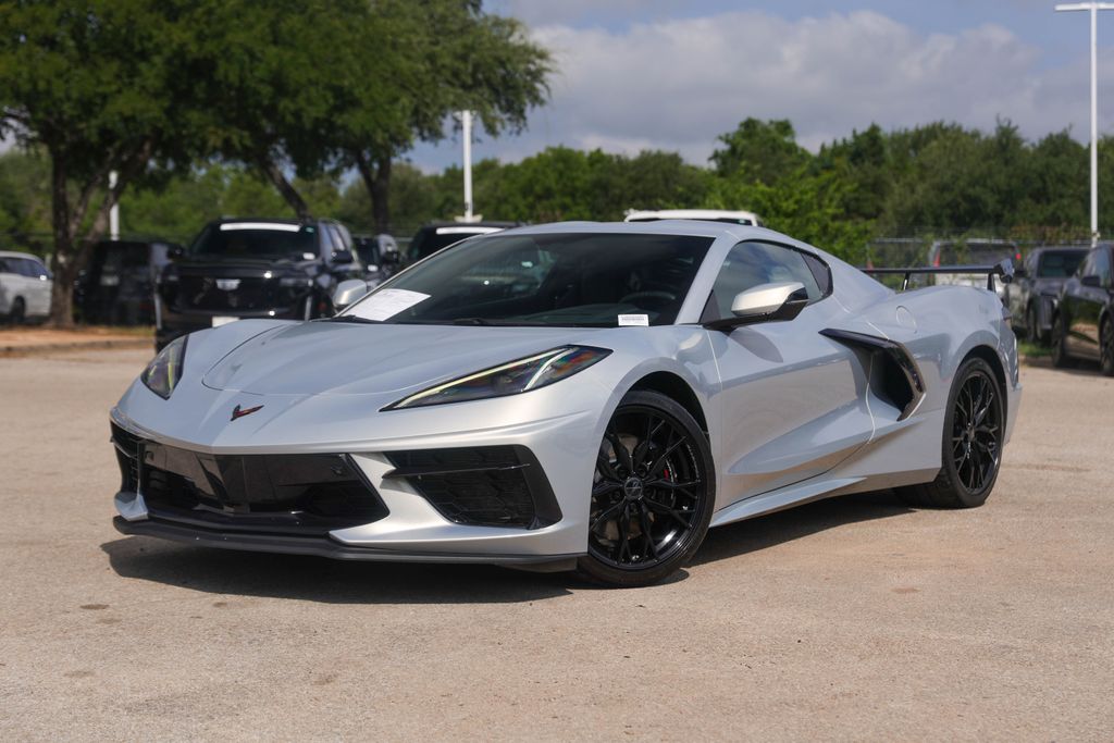 Silver 2023 Chevrolet Corvette Coupe Rear-Wheel Drive 8-Speed Dual Clutch