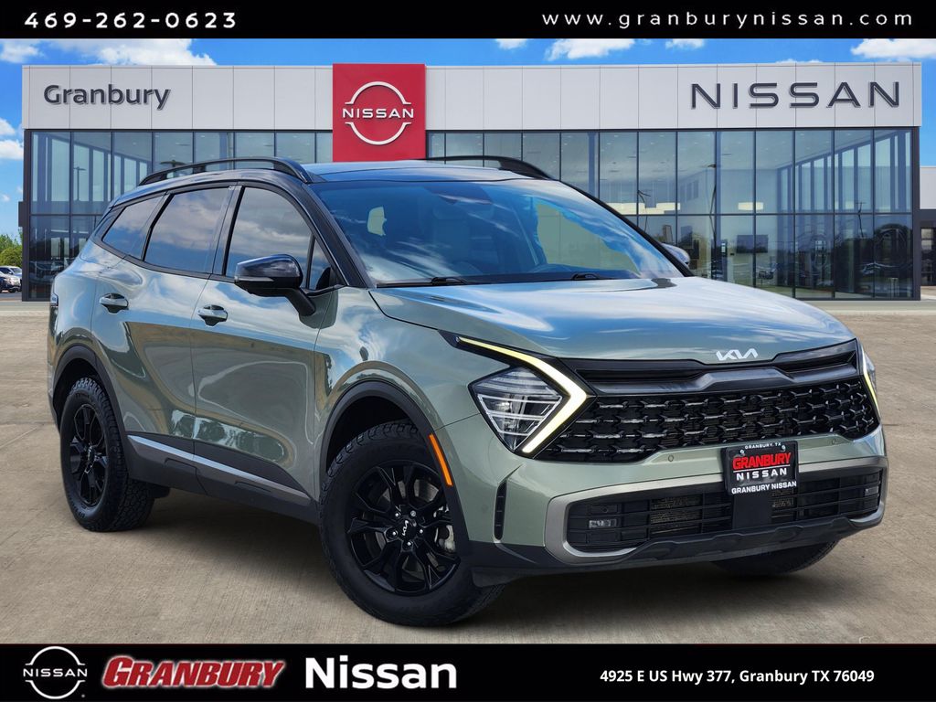 Jungle Green/Ebony Black Roof 2023 Kia Sportage SUV / Crossover All-Wheel Drive 8-Speed Automatic
