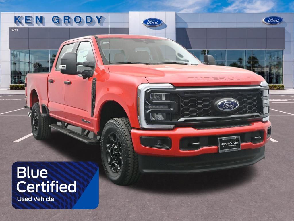 Race Red 2024 Ford F-250 Super Duty Pickup Truck Four-Wheel Drive Automatic